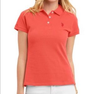 U.S. Polo Assn. Matchstick Orange Polo